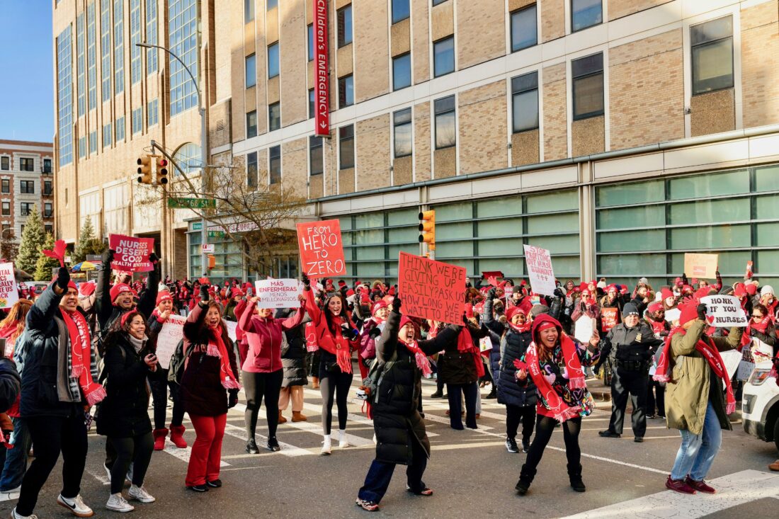 Thousands of nurses go on strike at several major New York City ...